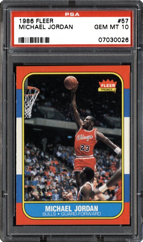 1986 fleer michael jordan basketball card